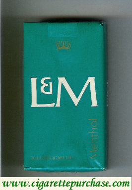 L&M Menthol 100s cigarettes soft box